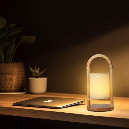 LED Dimbar uppladdningsbar touch bordslampa LED/1,5W/5V 3000K 1800mAh beige