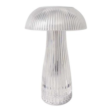 LED Dimbar uppladdningsbar touch bordslampa LED/1W/5V 3000-6000K 1800 mAh genomskinlig
