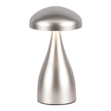 LED Dimbar uppladdningsbar touch bordslampa LED/1W/5V 3000-6000K 1800 mAh silver
