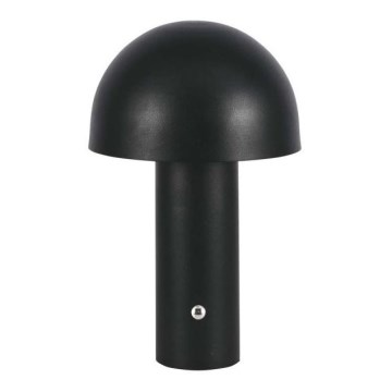 LED Dimbar uppladdningsbar touch bordslampa LED/1W/5V 3000-6000K 1800 mAh svart