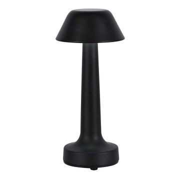 LED Dimbar uppladdningsbar touch bordslampa LED/1W/5V 3000-6000K 1800 mAh svart