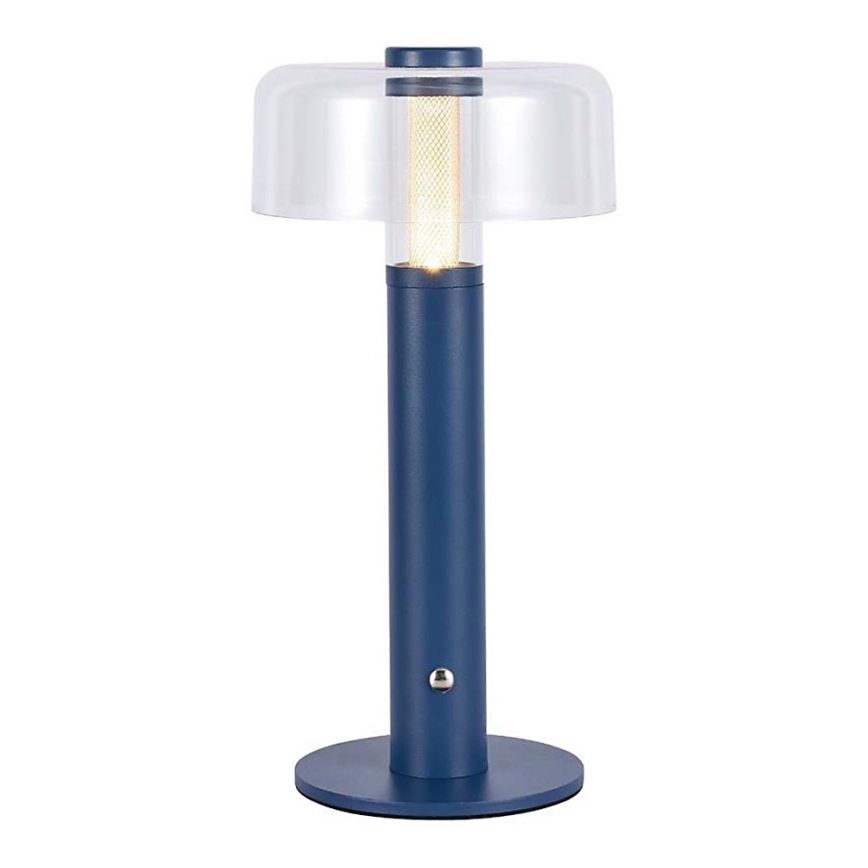 LED Dimbar uppladdningsbar touch bordslampa LED/1W/5V 3000K 1800 mAh blå