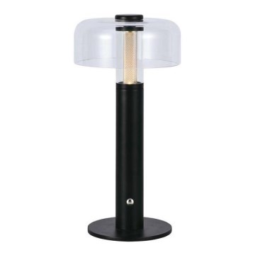 LED Dimbar uppladdningsbar touch bordslampa LED/1W/5V 3000K 1800 mAh svart