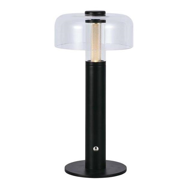 LED Dimbar uppladdningsbar touch bordslampa LED/1W/5V 3000K 1800 mAh svart