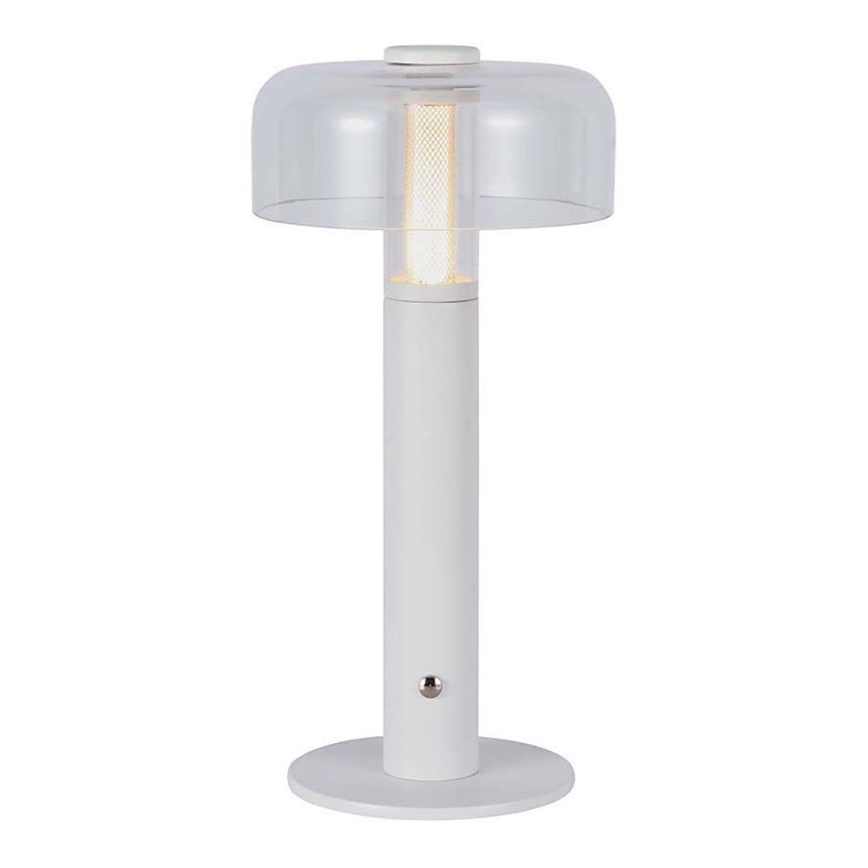 LED Dimbar uppladdningsbar touch bordslampa LED/1W/5V 3000K 1800 mAh vit
