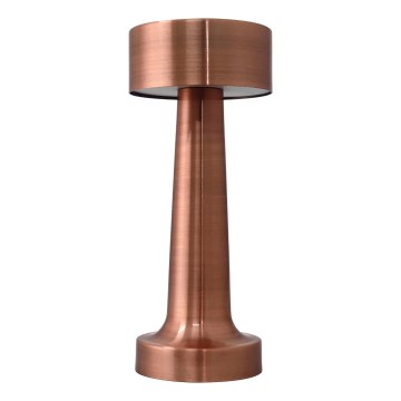 LED Dimbar uppladdningsbar touch bordslampa LED/3W/5V 2000mAh koppar