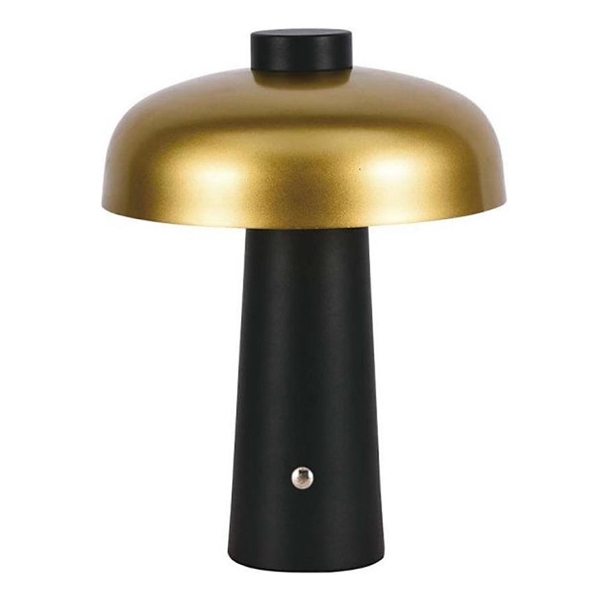 LED Dimbar uppladdningsbar touch bordslampa LED/3W/5V 3000-6000K 1800 mAh svart/guld