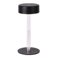 LED Dimbar uppladdningsbar touch bordslampa LED/3W/5V 3000-6000K 2400 mAh svart