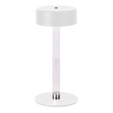 LED Dimbar uppladdningsbar touch bordslampa LED/3W/5V 3000-6000K 2400 mAh vit