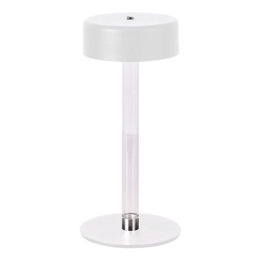 LED Dimbar uppladdningsbar touch bordslampa LED/3W/5V 3000-6000K 2400 mAh vit