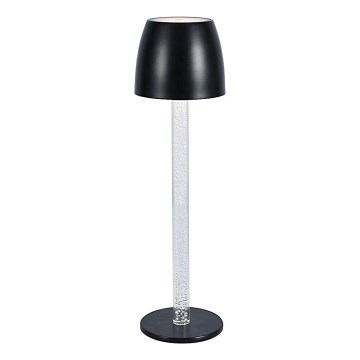 LED Dimbar uppladdningsbar touch bordslampa LED/3W/5V 3000K 1800 mAh svart