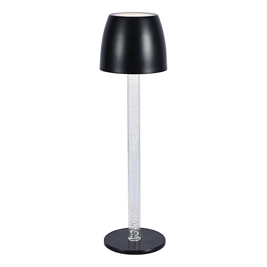 LED Dimbar uppladdningsbar touch bordslampa LED/3W/5V 3000K 1800 mAh svart