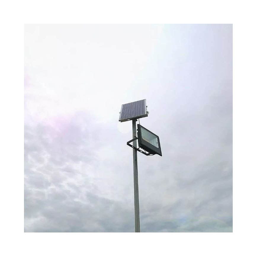 LED Dimbar utomhus sollampa LED/12W/3,2V 6000K IP65 + Fjärrstyrd