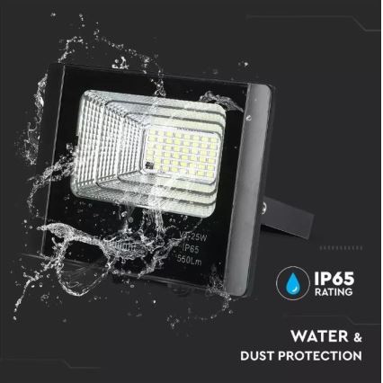 LED Dimbar utomhus sollampa LED/12W/3,2V 6000K IP65 + Fjärrstyrd