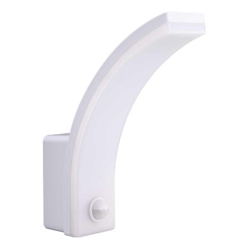 LED Dimbar utomhusvägglampa med rörelse- och skymningssensor LED/12/15/20W/230V IP65 vit