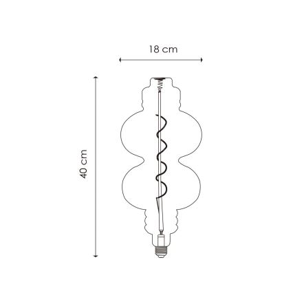 LED Dimbar glödlampa VINTAGE EDISON E27/4W/230V 2200K CRI 90
