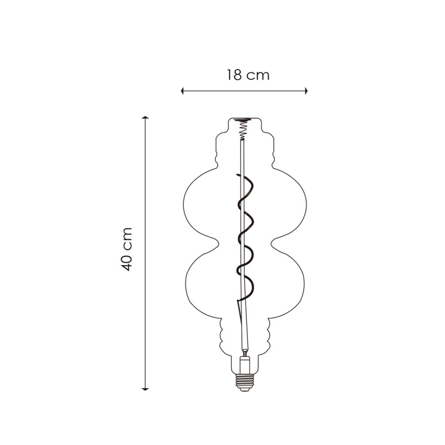 LED Dimbar glödlampa VINTAGE EDISON E27/4W/230V 2200K CRI 90