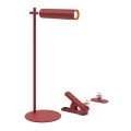LED Dimbara magnetiska uppladdningsbara skrivbordslampa 3-i-1 LED/3W/5V 4000K 1500 mAh röd