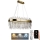 LED Dimbart kristallkrona på kabel LED/100W/230V 3000-6500K guld + fjärrkontroll