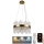 LED Dimbart kristallkrona på kabel LED/70W/230V 3000-6500K guld + fjärrkontroll