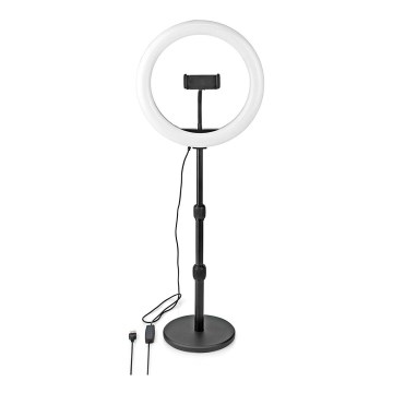 LED Dimbart ljus med stativ och hållare för vloggning LED/6W/USB 2700-6700K