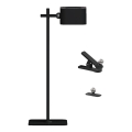 LED Dimbart magnetiskt laddningsbart skrivbordslampa 4-i-1 LED/3W/5V 3000-6000K 1800 mAh svart