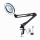 LED Dimbart skrivbordslampa med förstoringsglas LED/22W/5V 4000-6000K svart