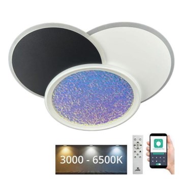 LED Dimbart takarmatur i tak 80W 230V 3000-6500K vit + fjärrkontroll