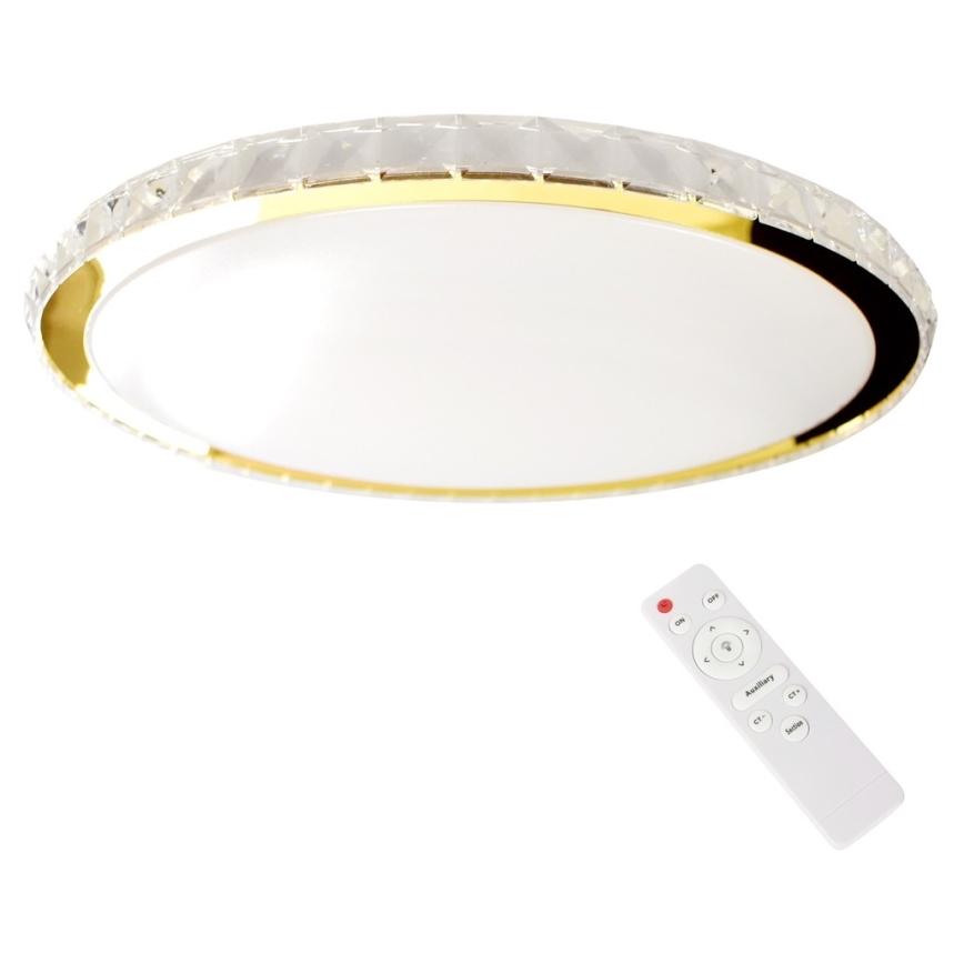 LED Dimbart takarmatur LAYLA LED/50W/230V 3000/4000/6000K guld + fjärrkontroll
