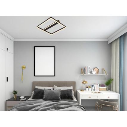 LED Dimbart takarmatur LED/60W/230V 3000-6500K + fjärrkontroll
