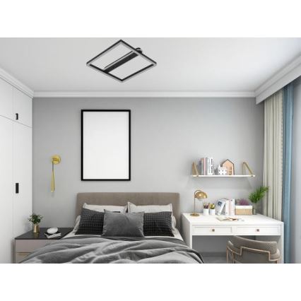 LED Dimbart takarmatur LED/60W/230V 3000-6500K + fjärrkontroll