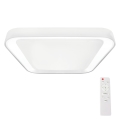 LED Dimbart takarmatur QUADRO LED/66W/230V 3000-6000K vit + fjärrkontroll