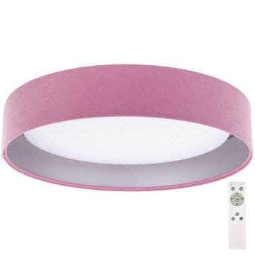 LED Dimbart taklampa SMART GALAXY LED/24W/230V Ø 44 cm rosa/silver 3000-6500K + fjärrkontroll