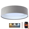 LED Dimbart taklampa SMART GALAXY LED/36W/230V Ø 55 cm 2700-6500K Wi-Fi Tuya grå/vit + fjärrkontroll
