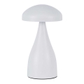 LED Dimbart uppladdningsbar touchbordslampa LED/1W/5V 3000-6000K 1800 mAh vit