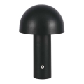 LED Dimbart uppladdningsbart touchbordslampa LED/1W/5V 3000-6000K 1800 mAh svart