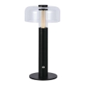 LED Dimbart uppladdningsbart touchbordslampa LED/1W/5V 3000K 1800 mAh svart