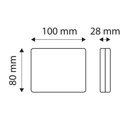 LED Dimljus SINGLE LED/1,9W/12V IP67 röd