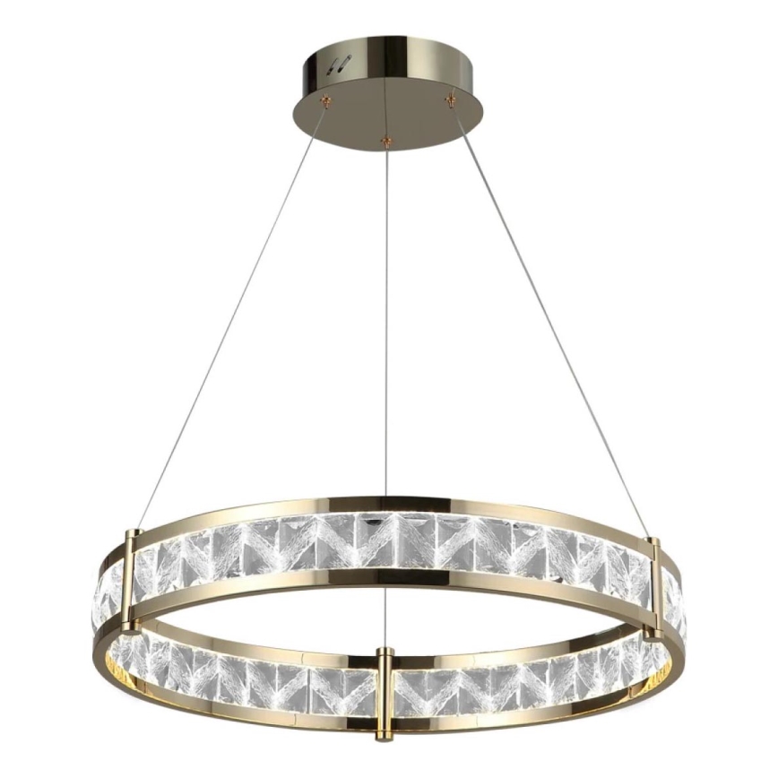 LED-dimmbar kristallkrona på vajer ENRIQUE LED/40W//230V 3000-6000K Ø 60 cm + fjärrkontroll