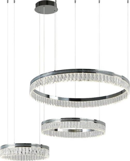 LED Dimmbar kristallkrona på vajer THALIA LED/120W/230V 3000-6000K + fjärrkontroll