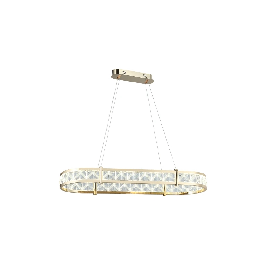 Dimbar LED-kristallkrona på vajer ENRIQUE LED/50W//230V 3000-6000K + fjärrkontroll