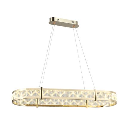 Dimbar LED-kristallkrona på vajer ENRIQUE LED/50W//230V 3000-6000K + fjärrkontroll