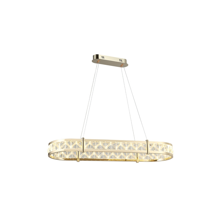 Dimbar LED-kristallkrona på vajer ENRIQUE LED/50W//230V 3000-6000K + fjärrkontroll