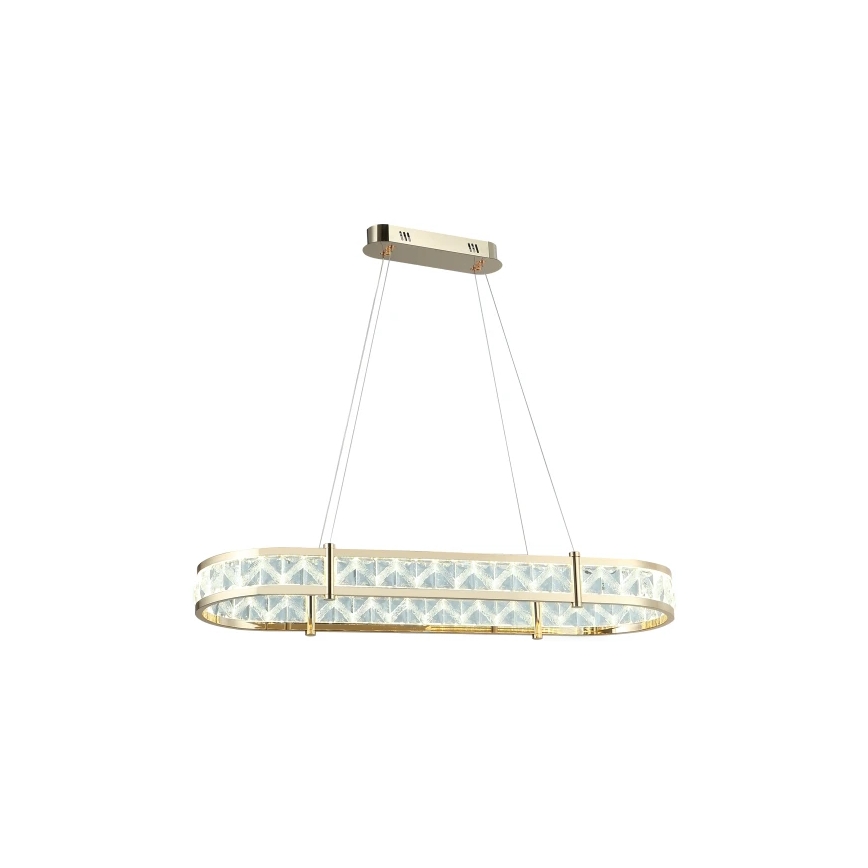 Dimbar LED-kristallkrona på vajer ENRIQUE LED/50W//230V 3000-6000K + fjärrkontroll