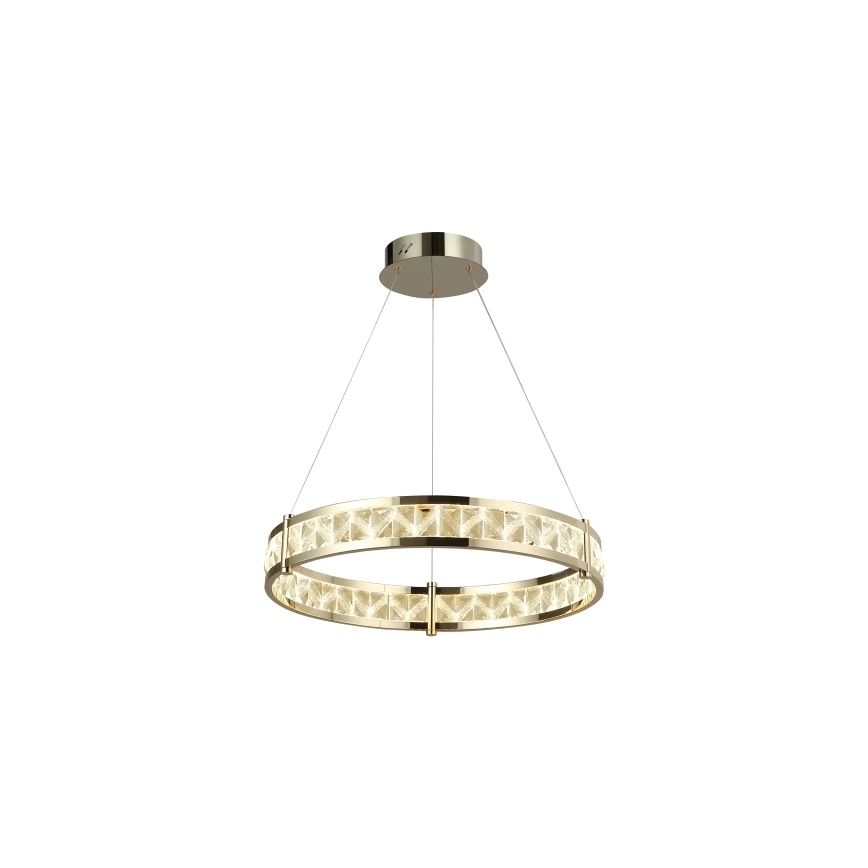 Dimmbar LED-kristallkrona på vajer ENRIQUE LED/55W//230V 3000-6000K pr. 80 cm + fjärrkontroll