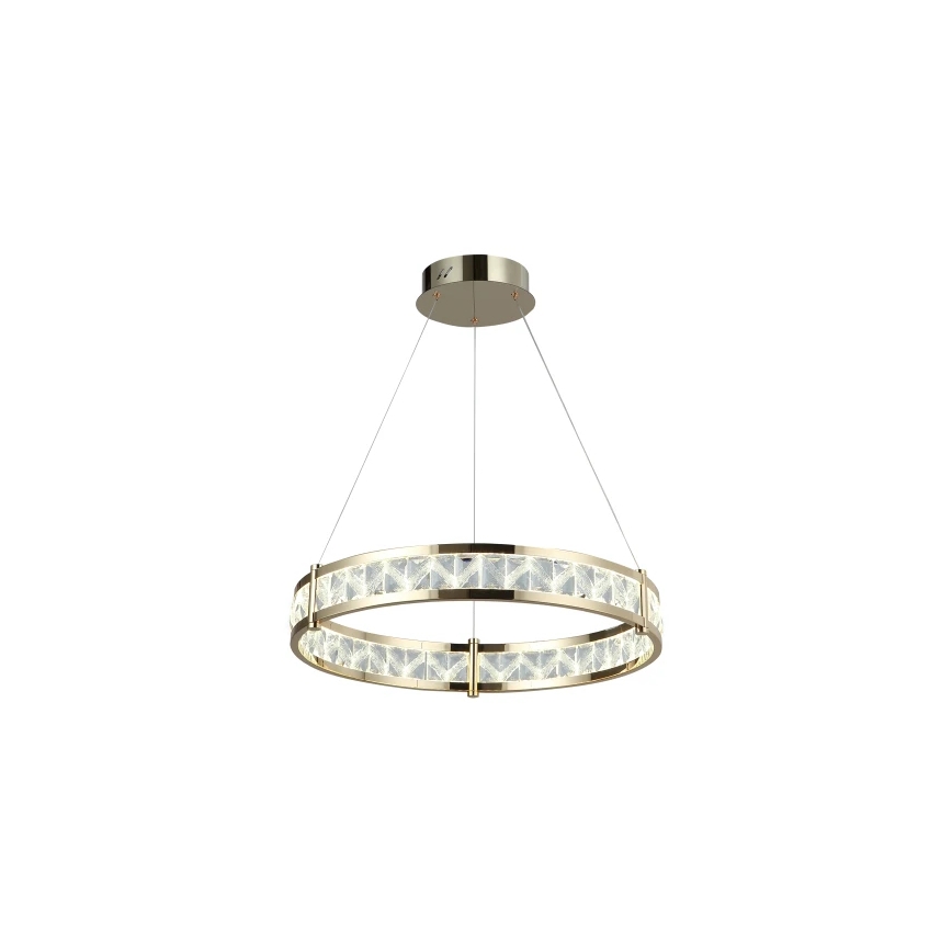 Dimmbar LED-kristallkrona på vajer ENRIQUE LED/55W//230V 3000-6000K pr. 80 cm + fjärrkontroll