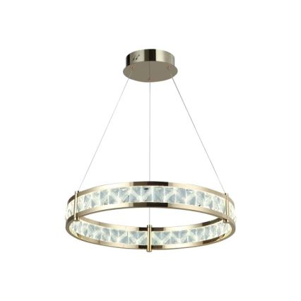 Dimmbar LED-kristallkrona på vajer ENRIQUE LED/55W//230V 3000-6000K pr. 80 cm + fjärrkontroll