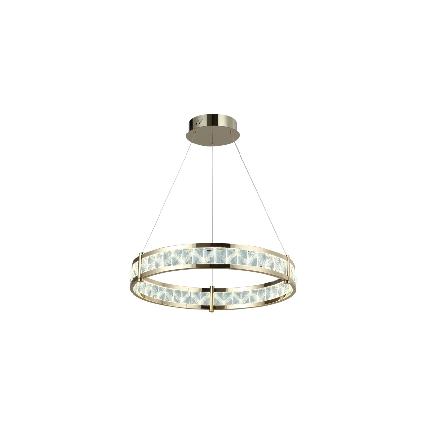 Dimmbar LED-kristallkrona på vajer ENRIQUE LED/55W//230V 3000-6000K pr. 80 cm + fjärrkontroll
