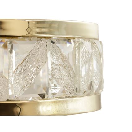 Dimmbar LED-kristallkrona på vajer ENRIQUE LED/55W//230V 3000-6000K pr. 80 cm + fjärrkontroll