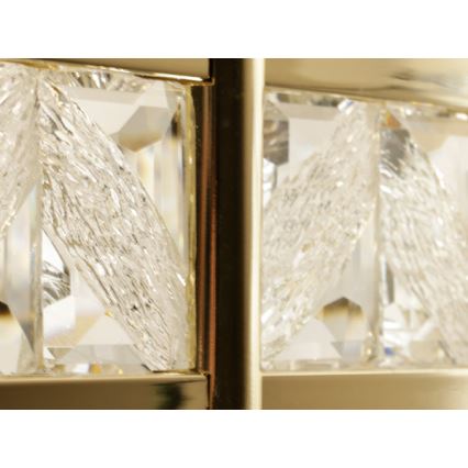 Dimmbar LED-kristallkrona på vajer ENRIQUE LED/55W//230V 3000-6000K pr. 80 cm + fjärrkontroll